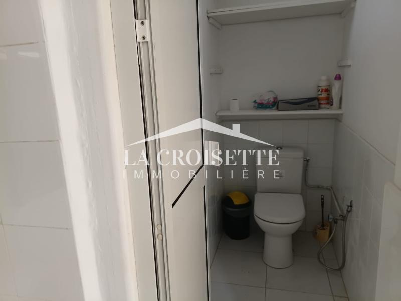 Rez-de-chaussée de villa S+2 meublé à Carthage